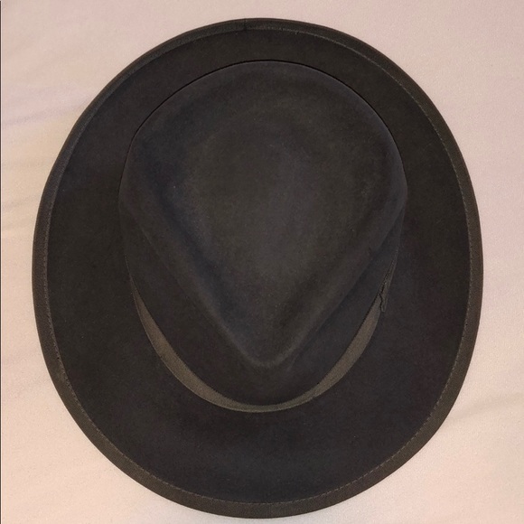 Mallory 1950s Brown Beaver Fedora (7-1/8) - Picture 11 of 12